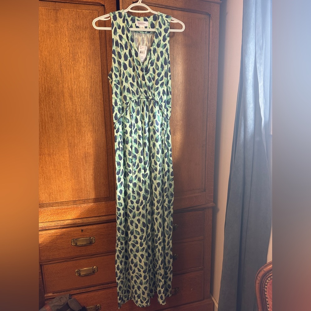 Motherhood Maternity Teal patterned Maxi Dress